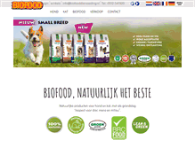 Tablet Screenshot of biofooddiervoeding.nl